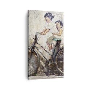 Canvastavla - Bild på duk - Sant eller falskt? - 45x80 cm