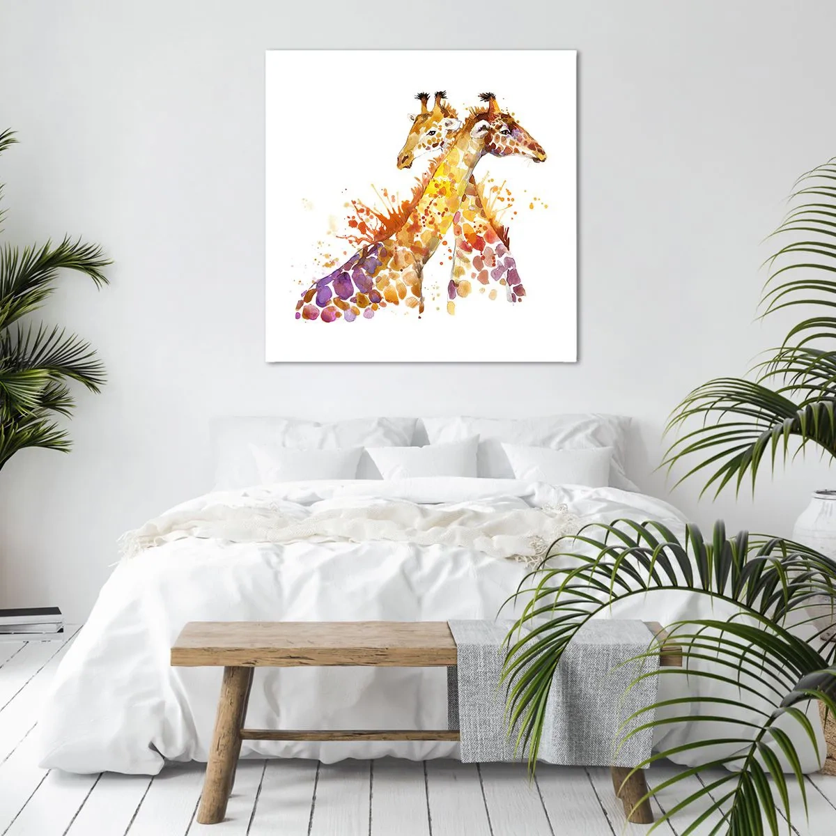 Canvastavla - Bild på duk - Är det vänskap eller kärlek? - 60x60 cm