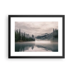 Affisch i svart ram - I förundran, i dimman - 40x30 cm
