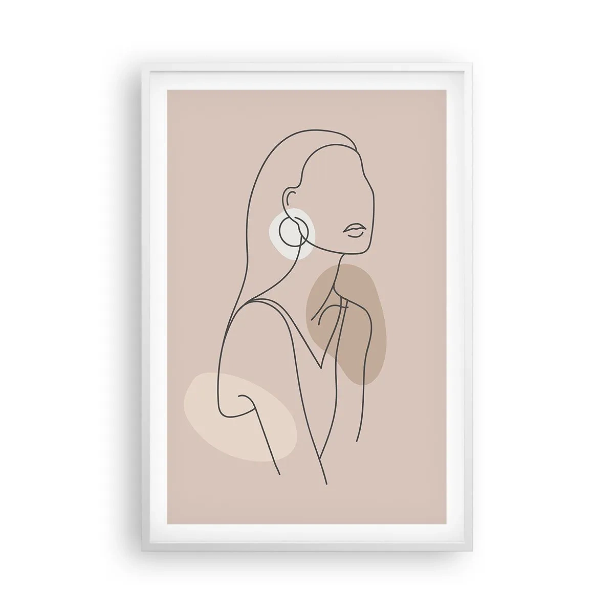 Affisch i vit ram - Flickaktighetens ikon - 61x91 cm