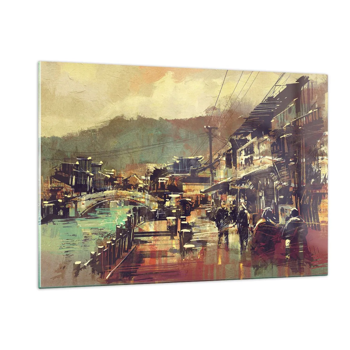 Glastavla - Bild på glas - Livet som gråskalans rikedom - 120x80 cm