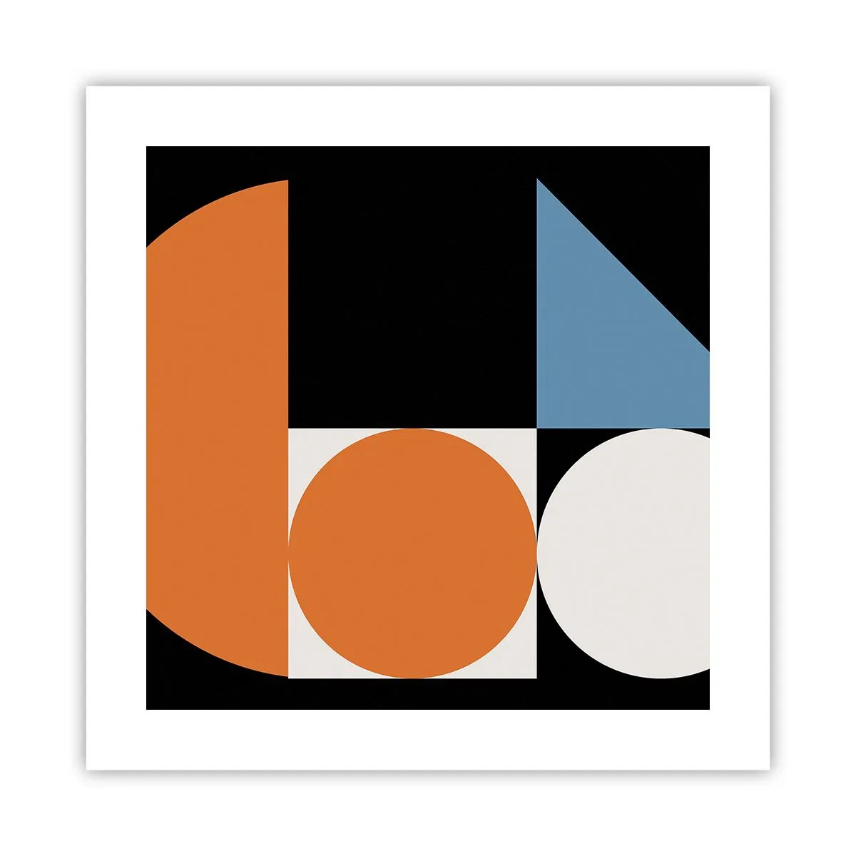 Affisch - Geometriska figurer - 40x40 cm