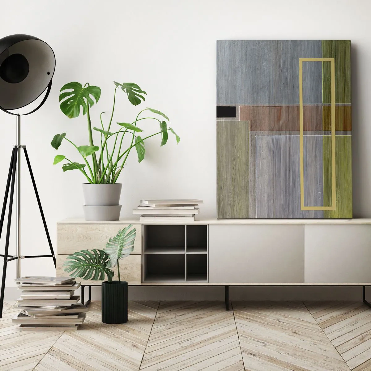 Canvastavla - Bild på duk - Rakt och lugnt - 50x70 cm