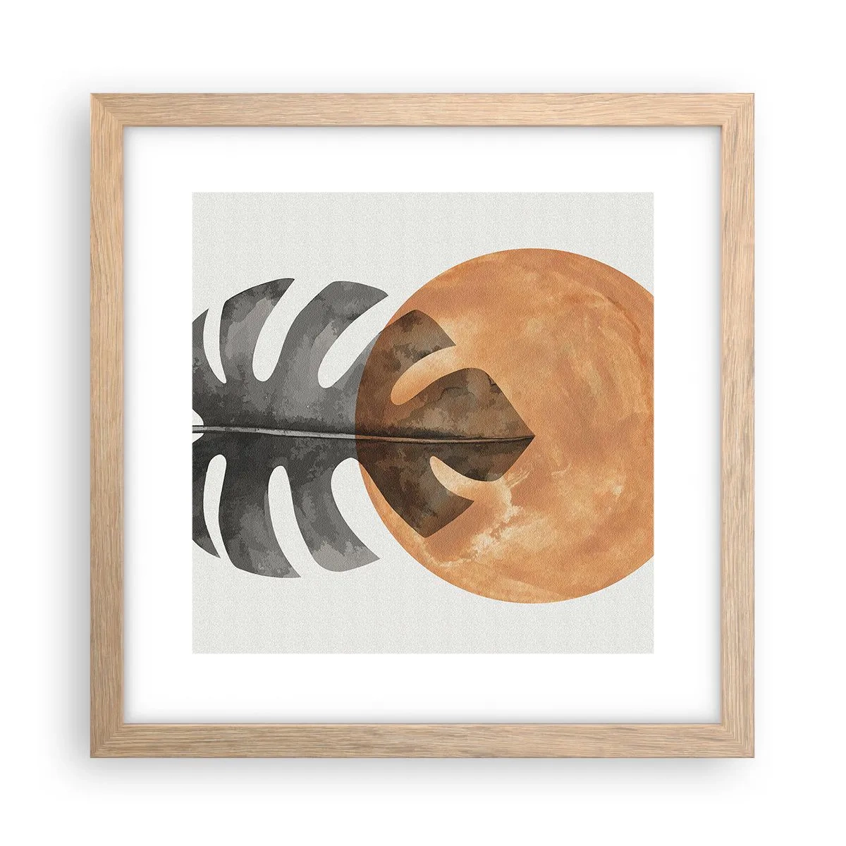 Affisch i ram av ljusek - Alltid solen - 30x30 cm