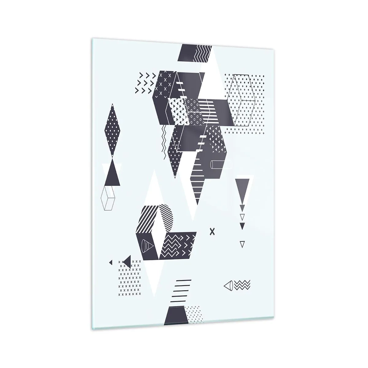 Glastavla - Bild på glas - I matematikerns själ - 50x70 cm