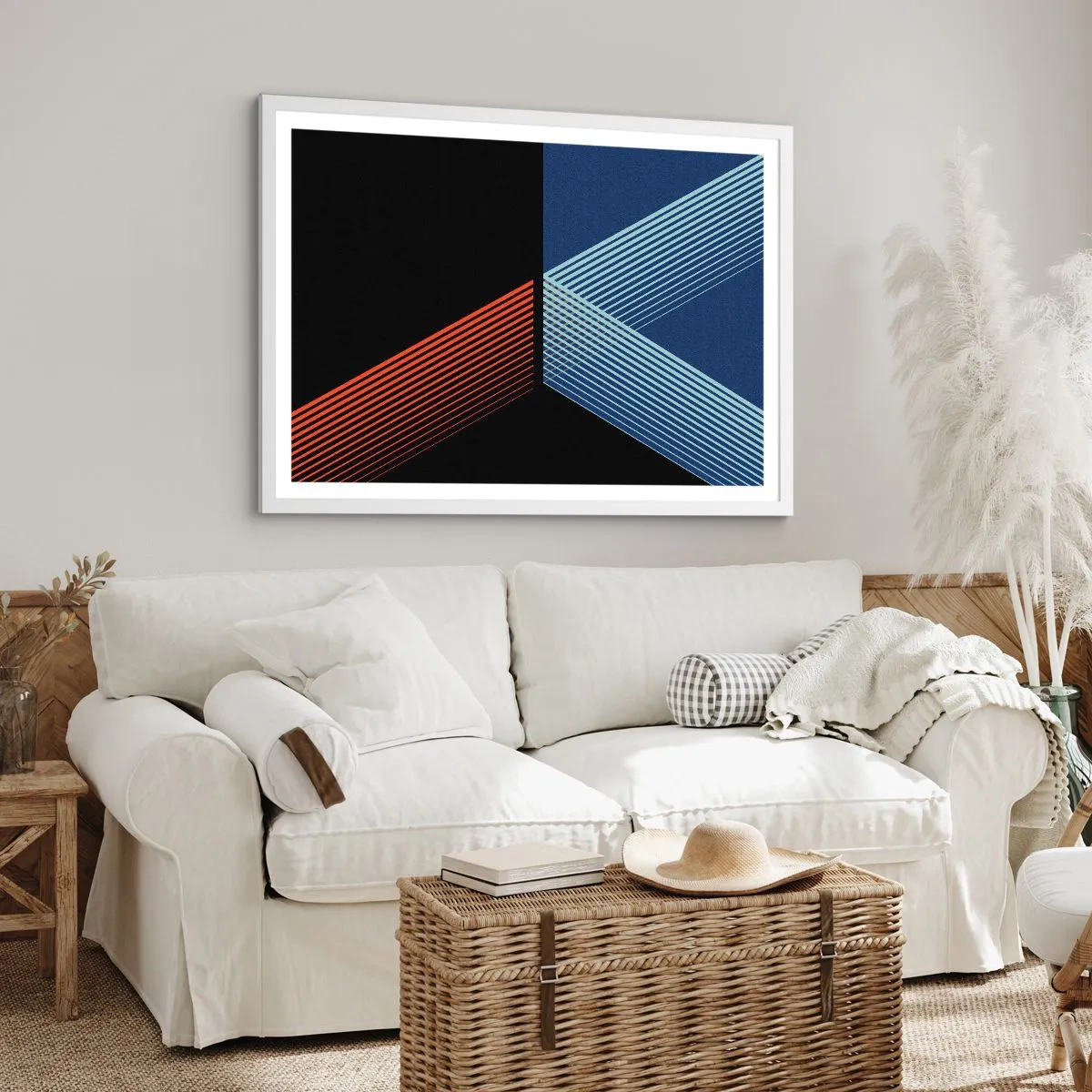 Affisch i vit ram - Enkel historia - 40x30 cm