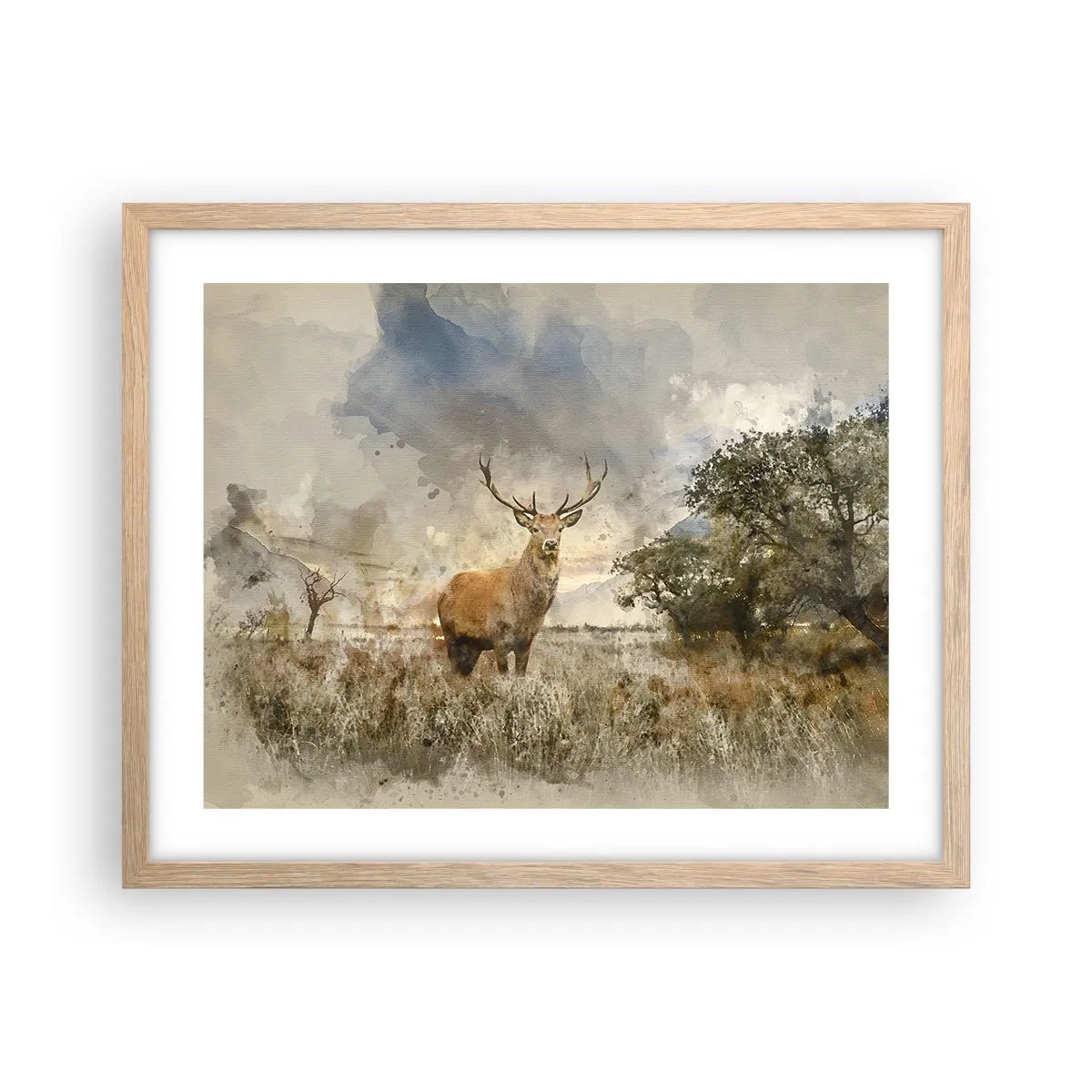 Affisch i ram av ljusek - Värdighet - styrka - dignitet - 50x40 cm