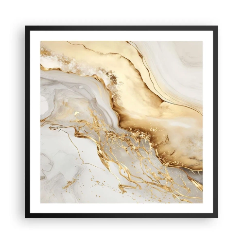 Affisch i svart ram - Abstraktion: skönhet och godhet - 60x60 cm