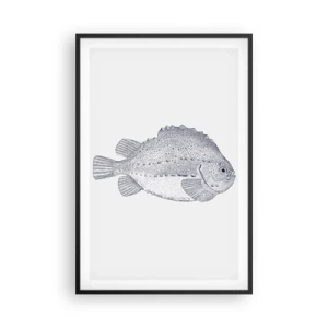 Affisch i svart ram - Till naturforskarens album - 61x91 cm