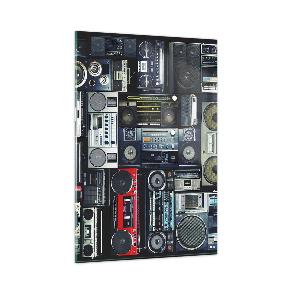 Glastavla - Bild på glas - Längtan efter 80-talet - 80x120 cm