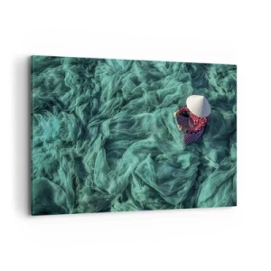 Canvastavla - Bild på duk - I nätens hav - 100x70 cm