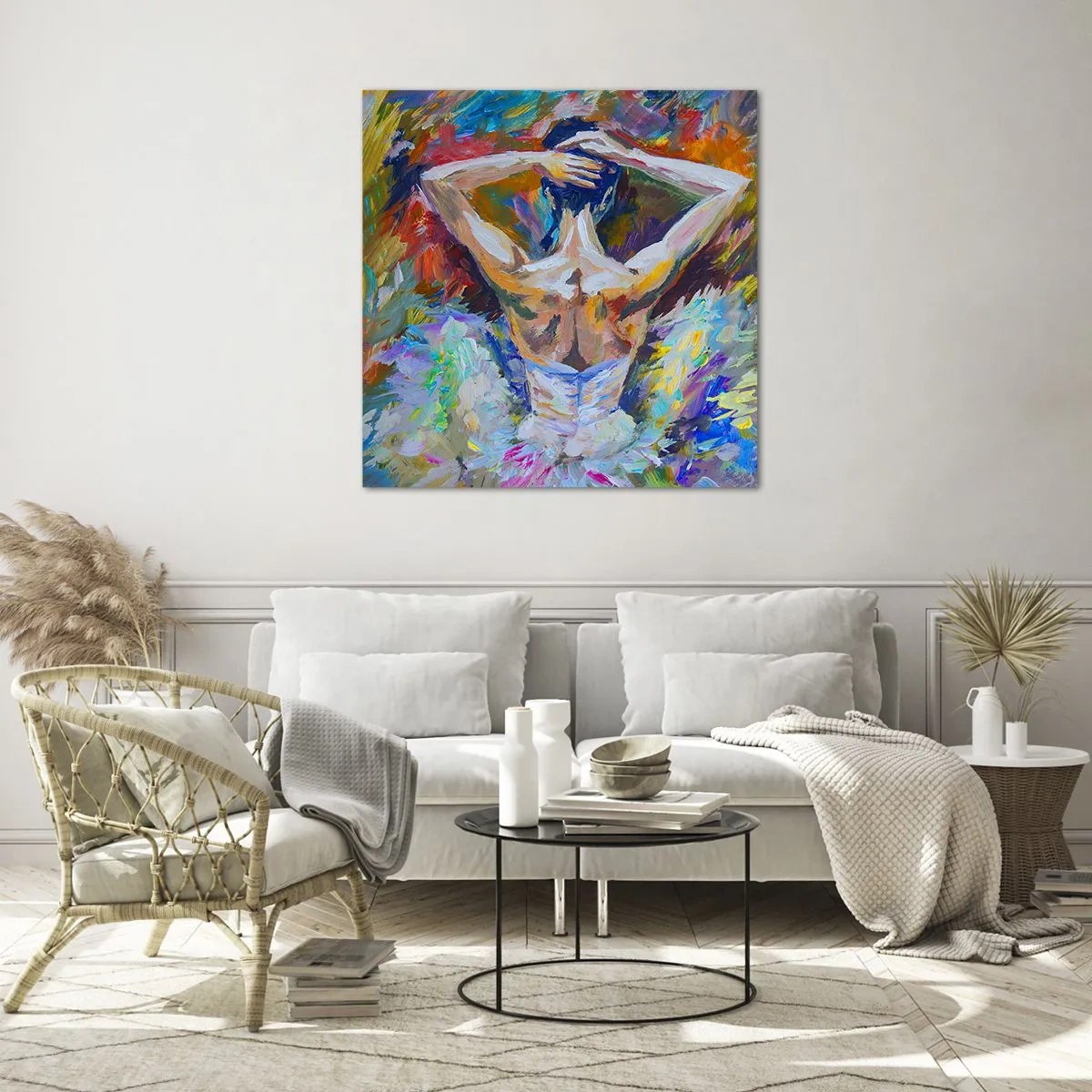Glastavla - Bild på glas - Det kan vara allt - 60x60 cm