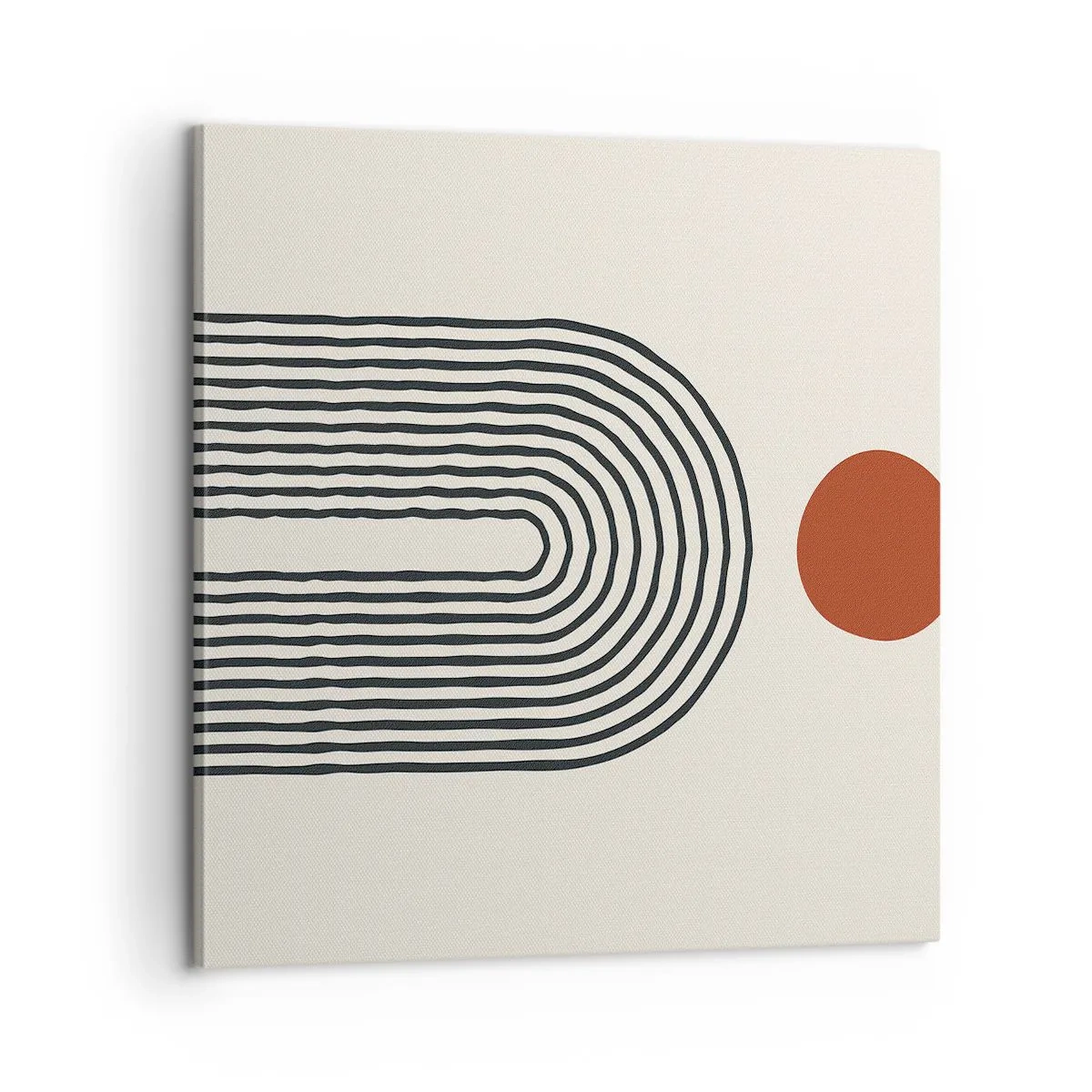 Canvastavla - Bild på duk - Formernas och färgernas magnetism - 60x60 cm