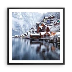 Affisch i svart ram - I vinterns dräkt - 60x60 cm