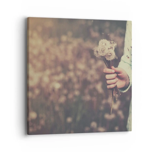 Canvastavla - Bild på duk - Behåll dem - 40x40 cm