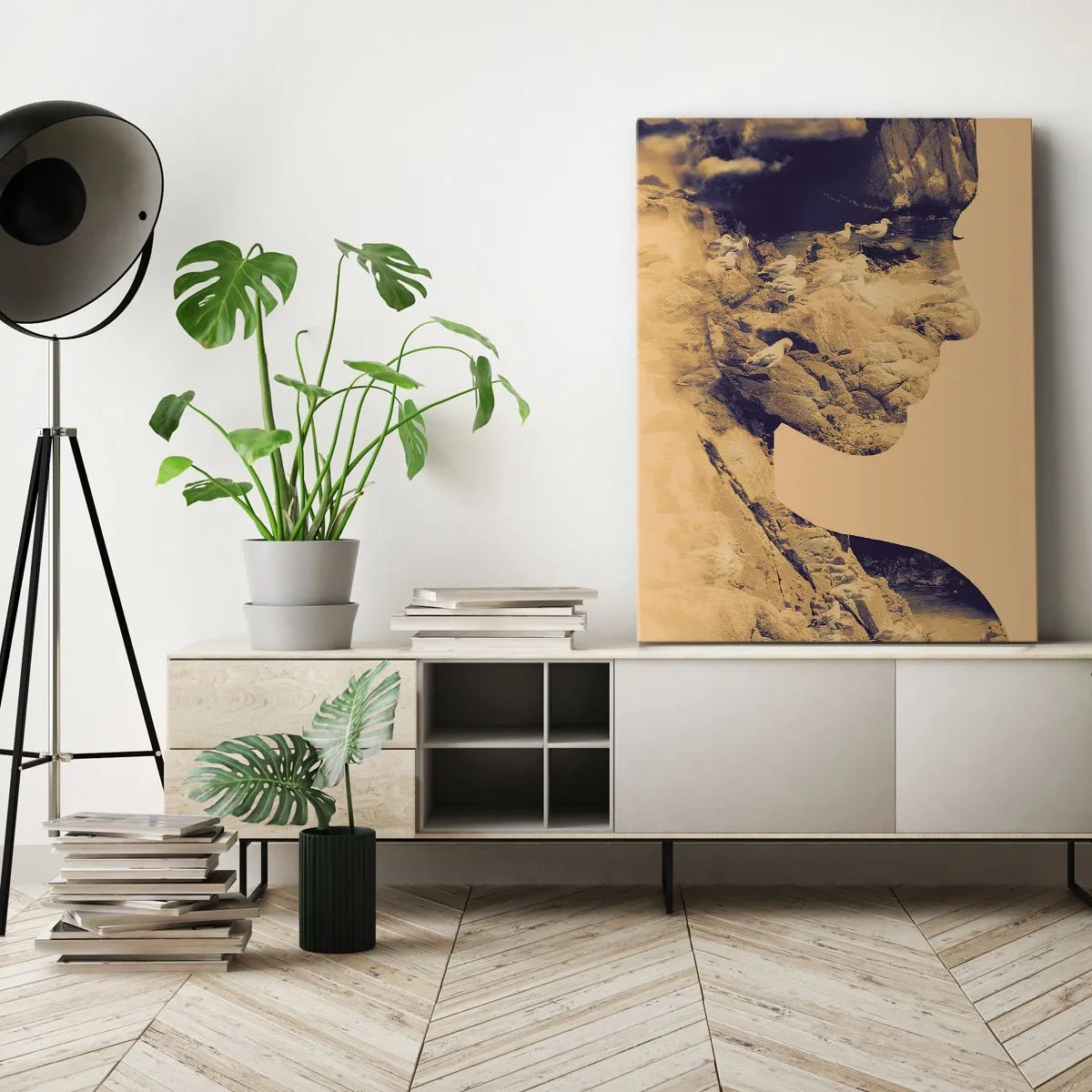 Canvastavla - Bild på duk - Skön av naturen - 50x70 cm