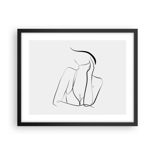 Affisch i svart ram - På drömvågen - 50x40 cm