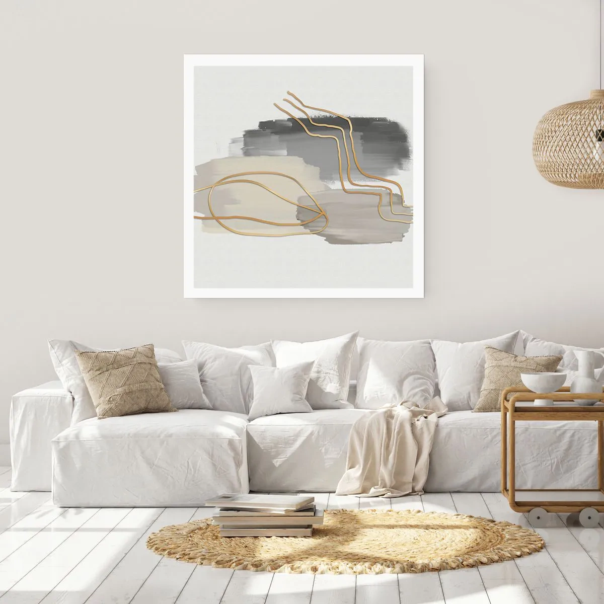 Affisch - Varaktighet och rörelse - 40x40 cm