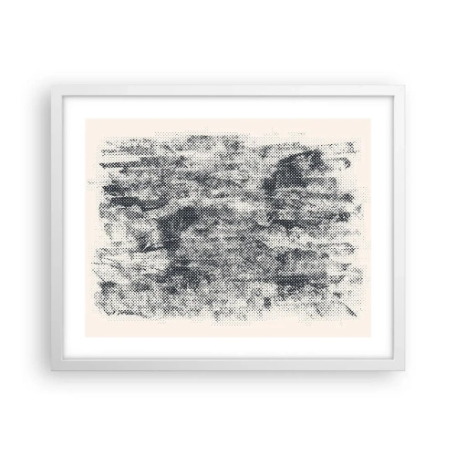 Affisch i vit ram - Dimmig komposition - 50x40 cm