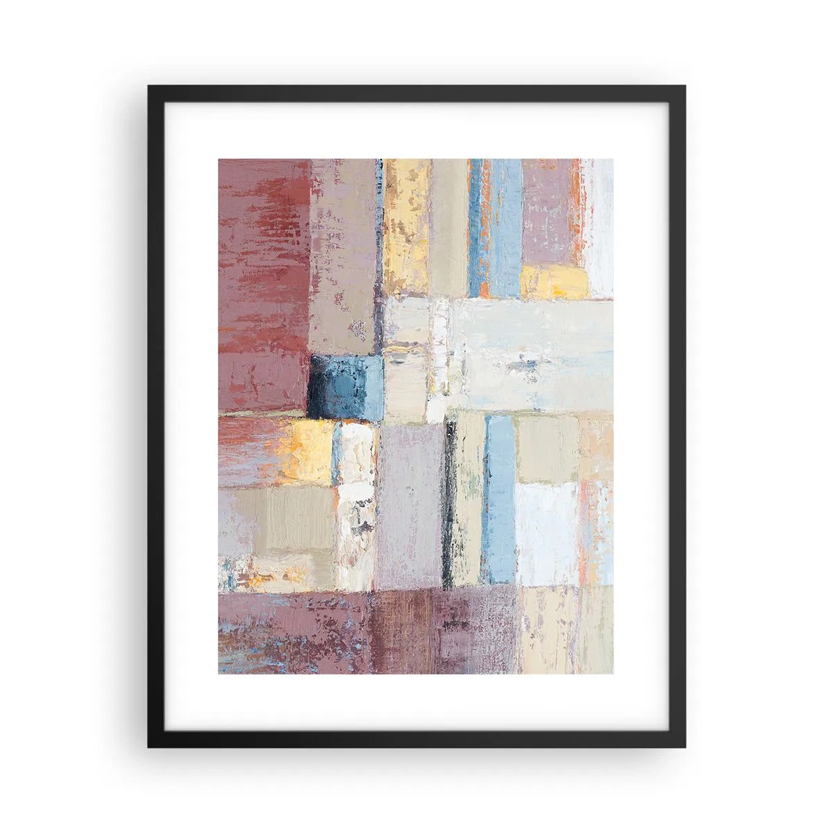 Affisch i svart ram - Geometrins lugn - 40x50 cm