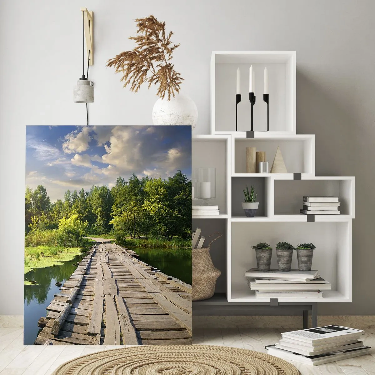 Glastavla - Bild på glas - Sommar, sommar överallt - 50x70 cm