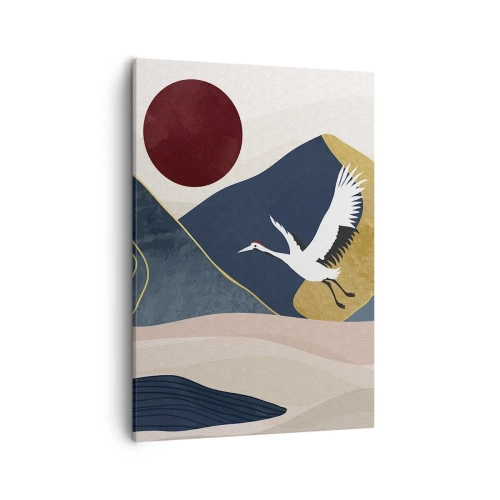 Canvastavla - Bild på duk - Nästa dag FLUGIT iväg - 50x70 cm