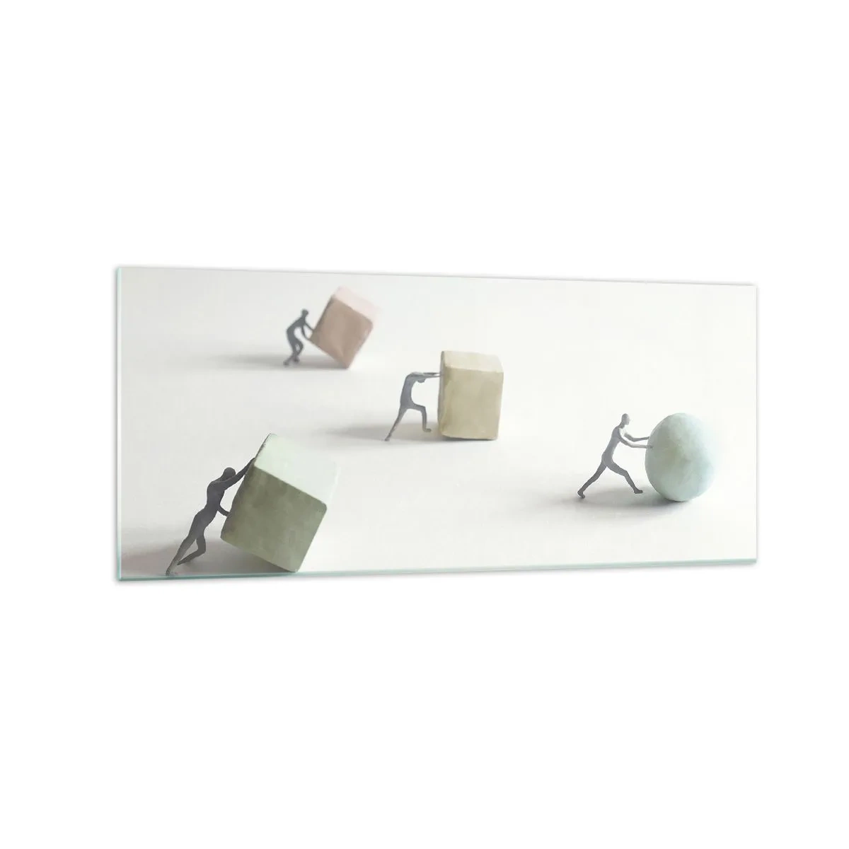 Glastavla - Bild på glas - Livet leker - 120x50 cm