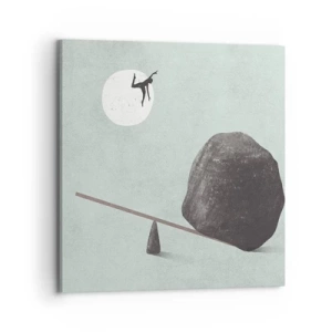 Canvastavla - Bild på duk - Uppfylld dröm - 70x70 cm