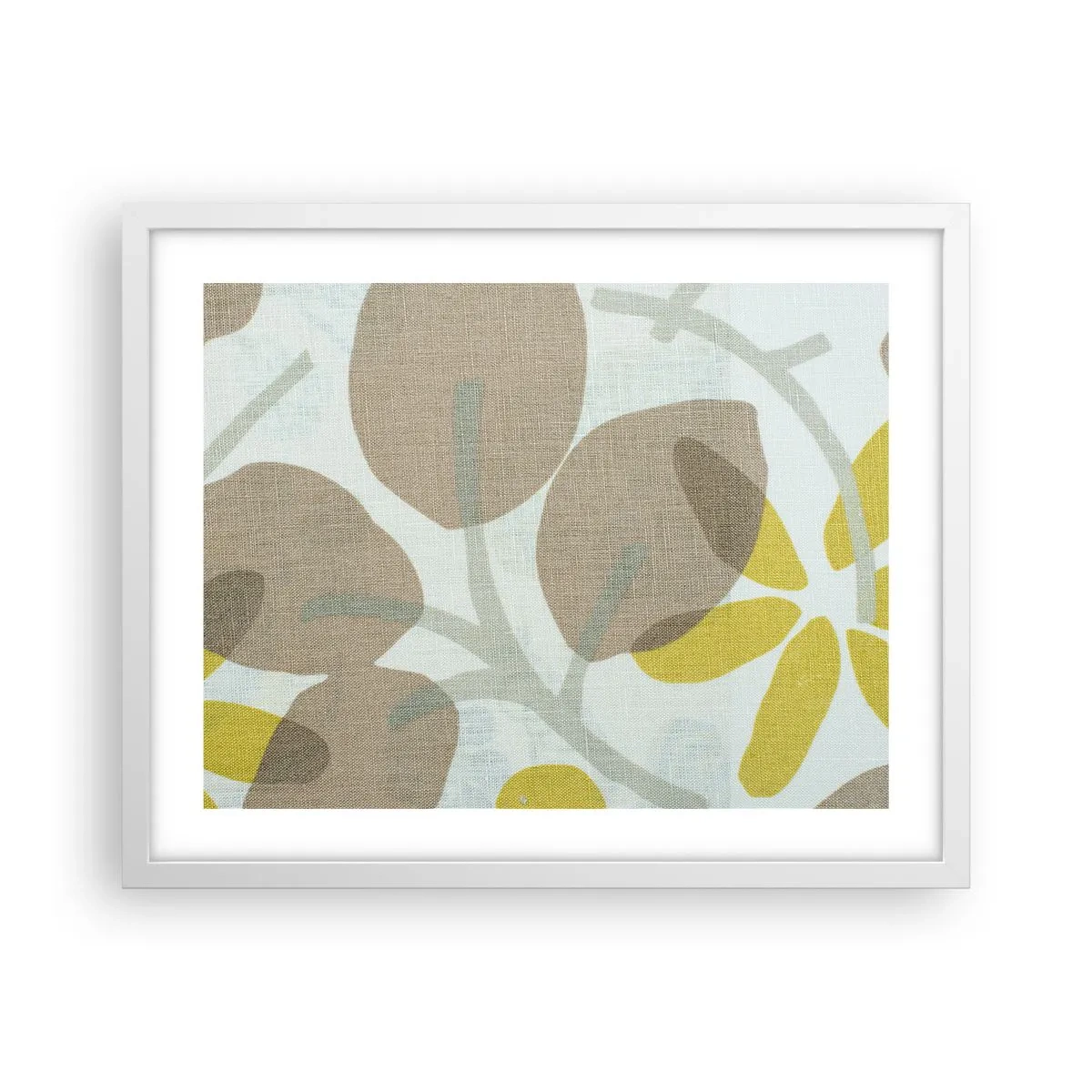 Affisch i vit ram - Komposition i solskenet - 50x40 cm
