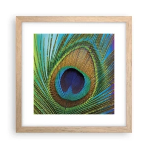 Affisch i ram av ljusek - Öga mot öga - 30x30 cm