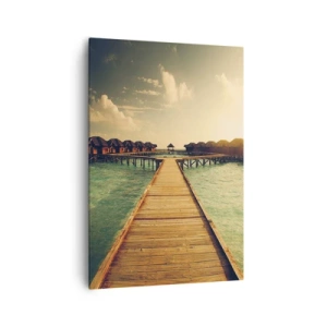 Canvastavla - Bild på duk - Varm inbjudan - 70x100 cm