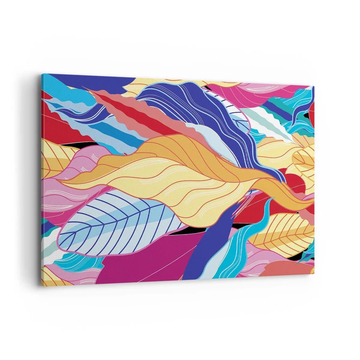 Canvastavla - Bild på duk - Färgglad röra - 100x70 cm