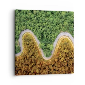Canvastavla - Bild på duk - Gränser och genombrott - 30x30 cm