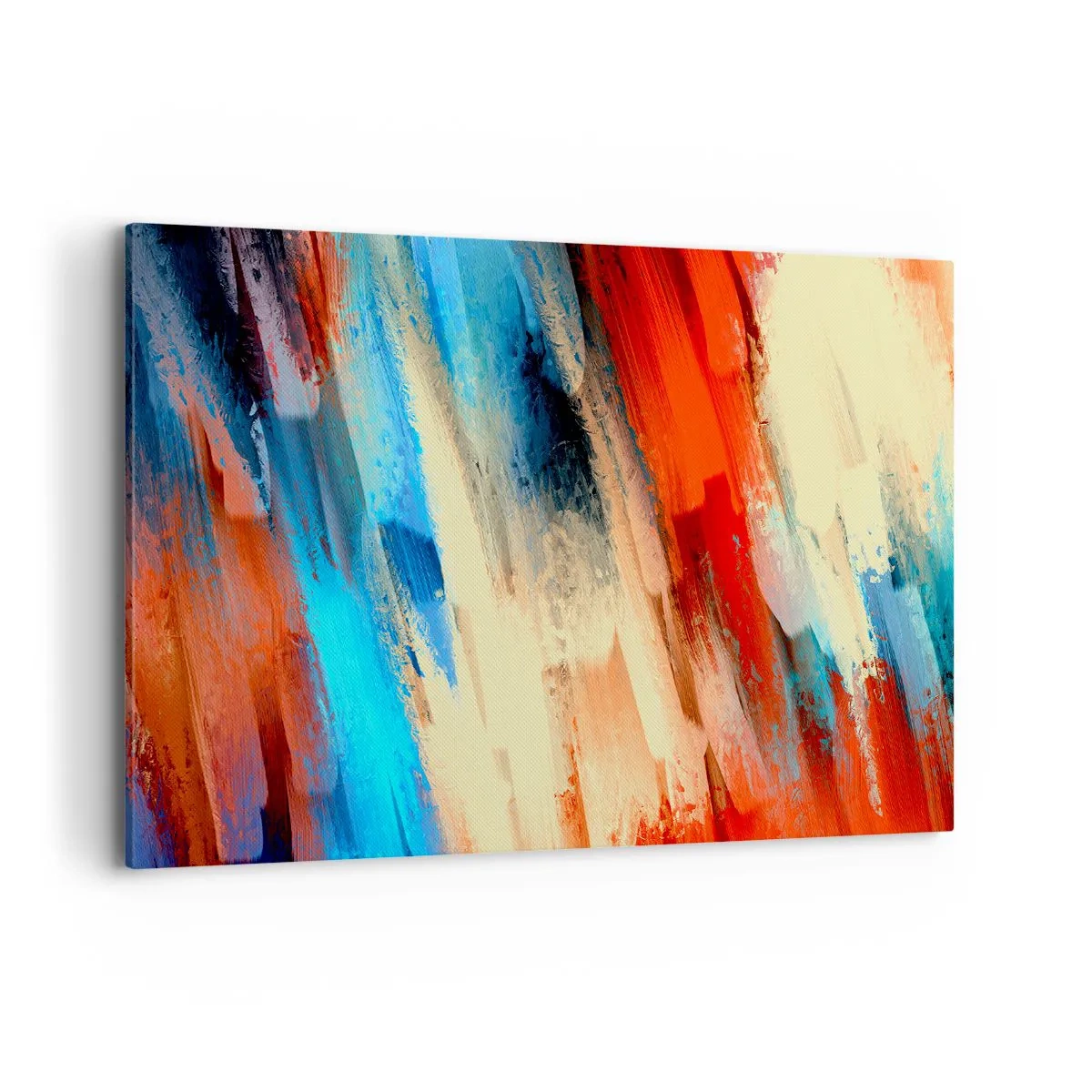 Canvastavla - Bild på duk - Färgkaskad - 120x80 cm