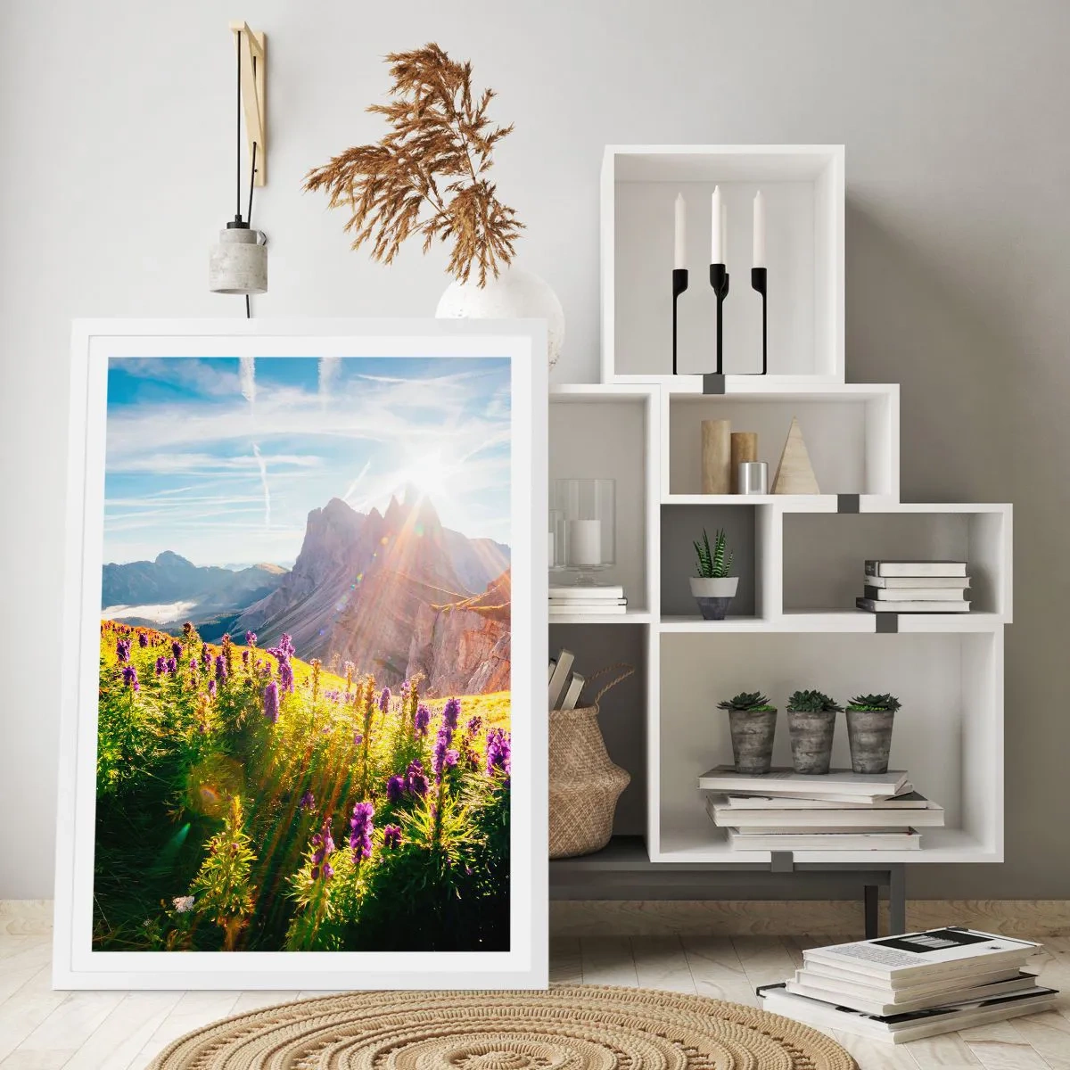 Affisch i vit ram - Örternas hemliga liv - 30x40 cm