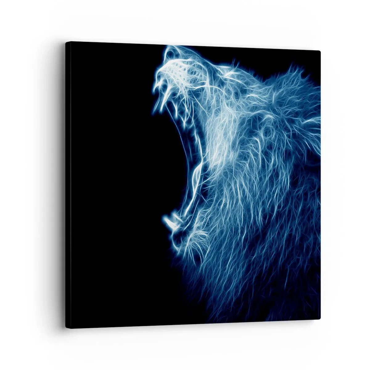 Canvastavla - Bild på duk - Kungens brinnande ilska - 30x30 cm