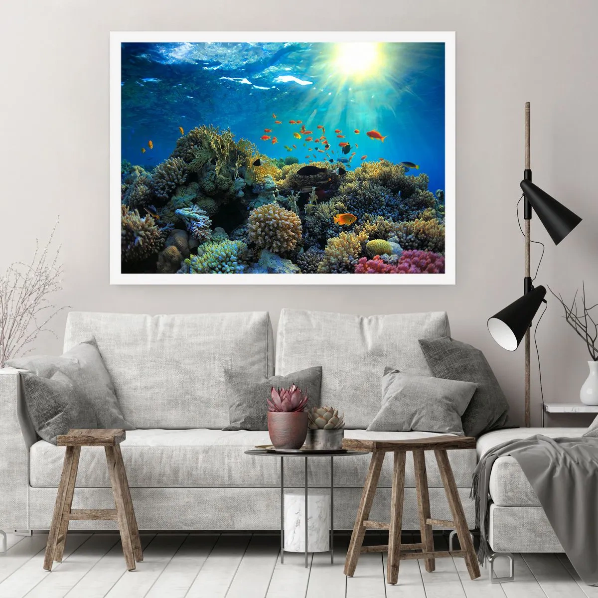 Affisch - Undervatenskatter - 50x40 cm