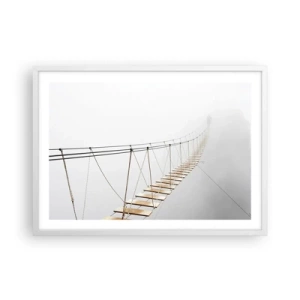 Affisch i vit ram - Vart leder den dig? - 70x50 cm