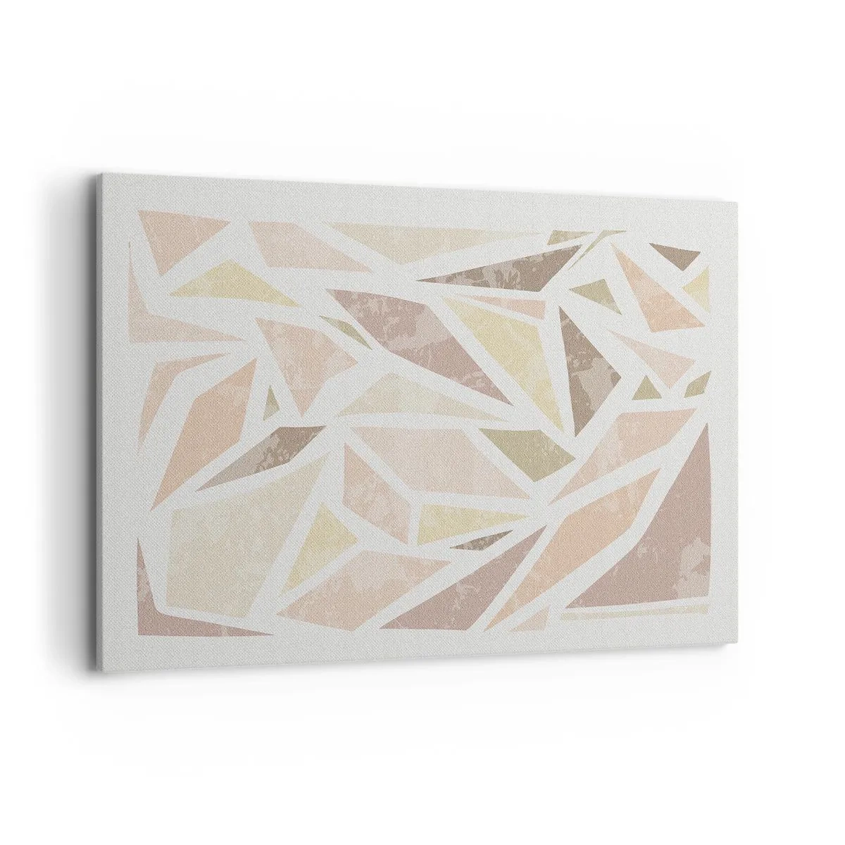 Canvastavla - Bild på duk - Komposition av färgat glas - 120x80 cm