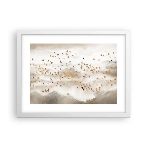 Affisch i vit ram - Det är dags... - 40x30 cm