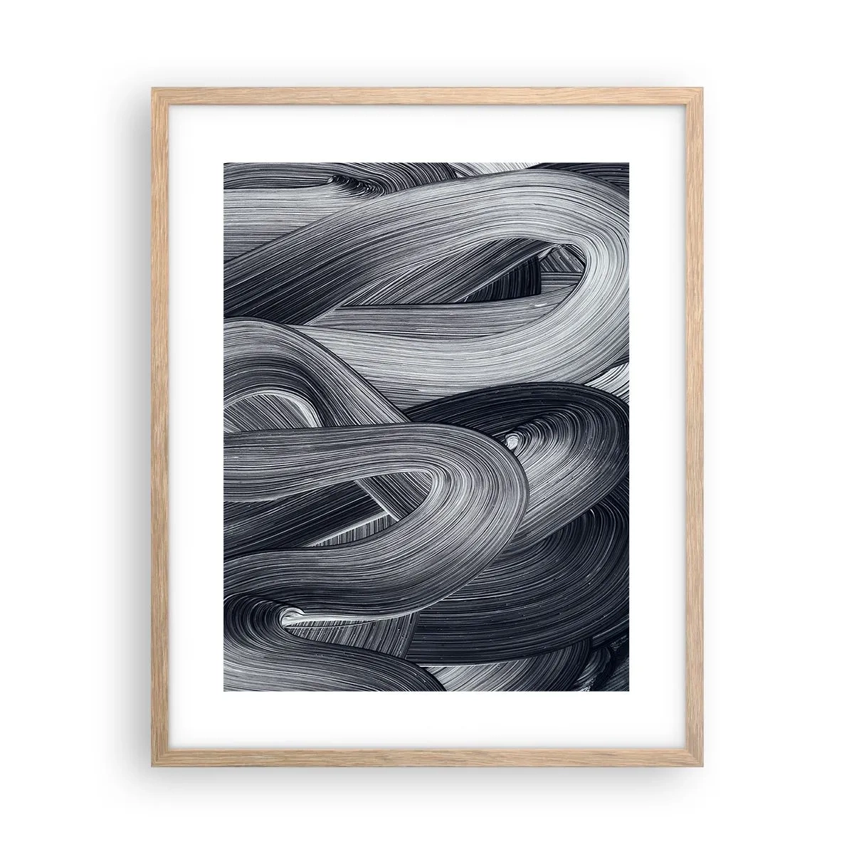 Affisch i ram av ljusek - Verklighetens flythet - 40x50 cm