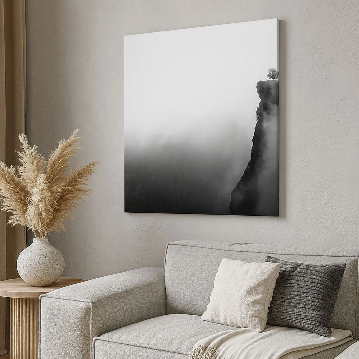 Canvastavla - Bild på duk - På världens gräns - 30x30 cm