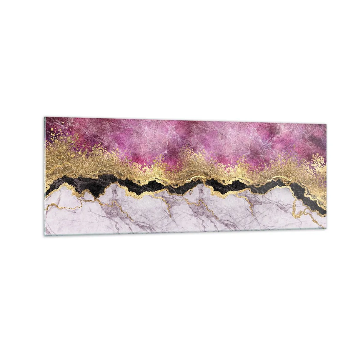 Glastavla - Bild på glas - På gränsen - 140x50 cm