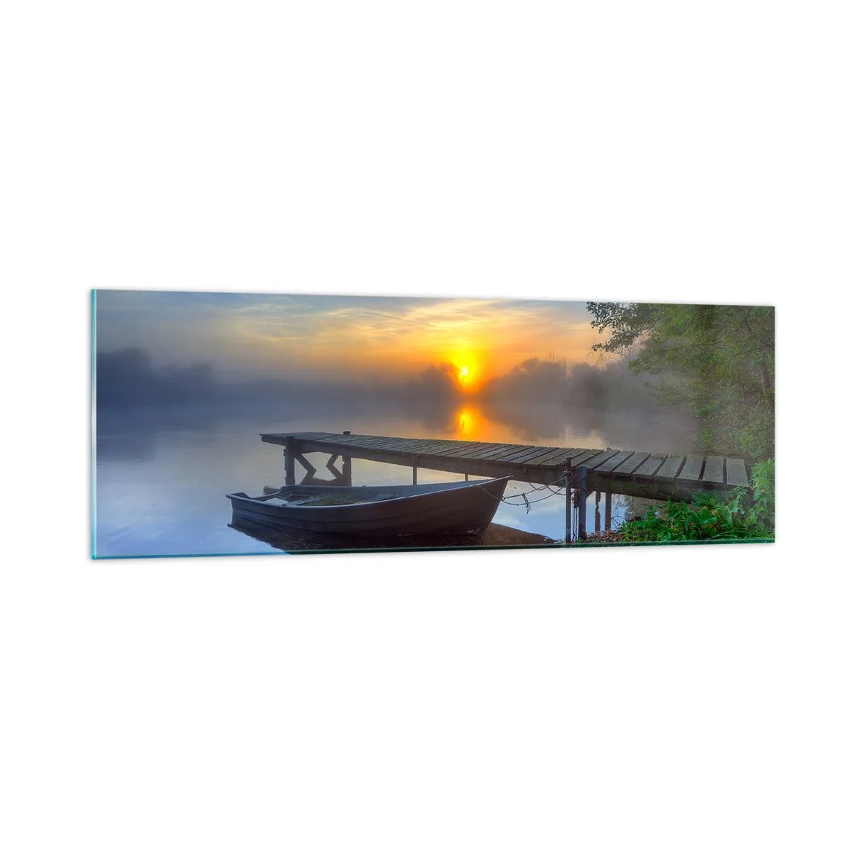 Glastavla - Bild på glas - Det vanliga förvandlas till det magiska - 90x30 cm