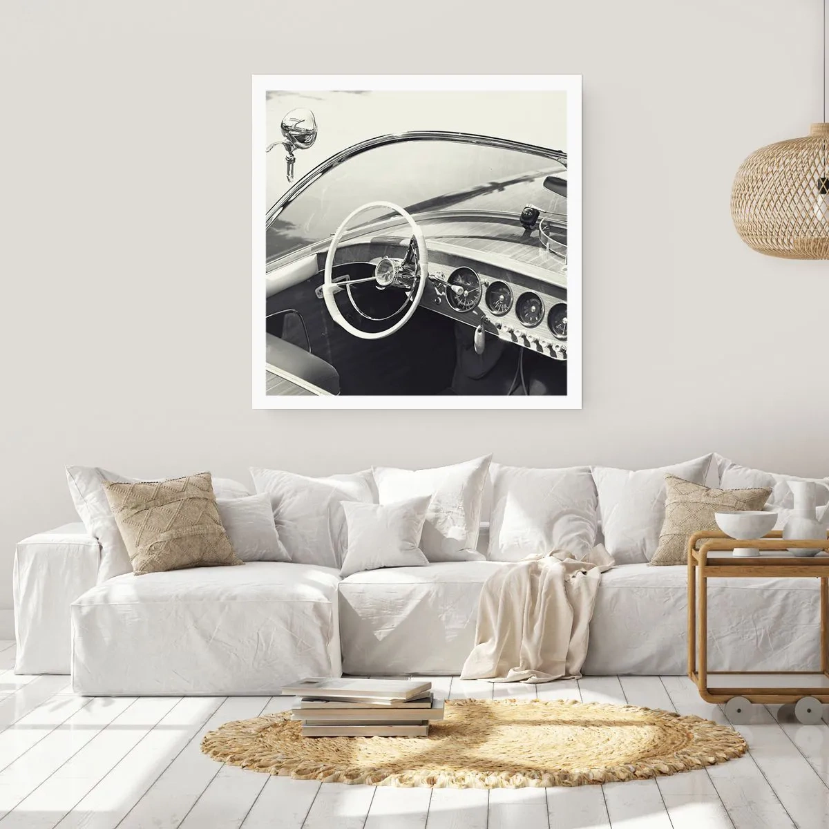 Affisch - Väder för de rika - 30x30 cm