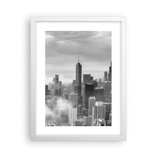Affisch i vit ram - Amerikanskt landskap - 30x40 cm