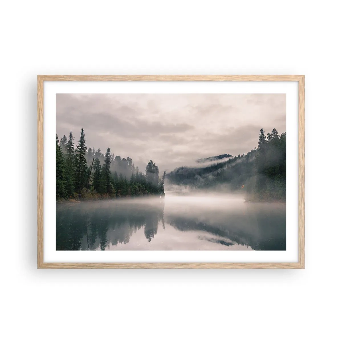 Affisch i ram av ljusek - I förundran, i dimman - 70x50 cm