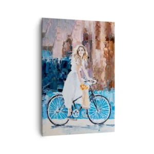 Canvastavla - Bild på duk - Glädje på morgonen - 70x100 cm