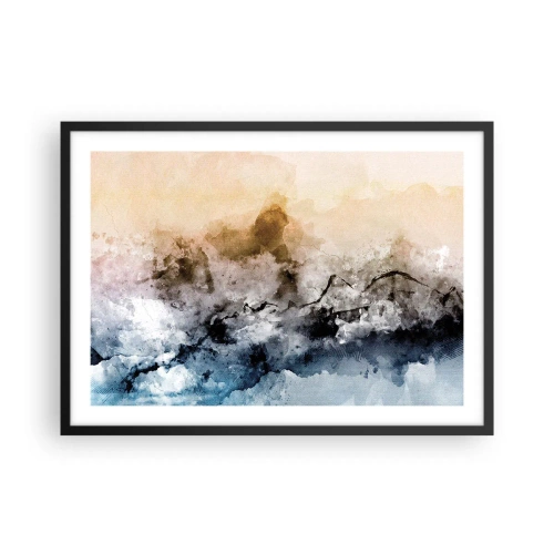 Affisch i svart ram - Dränkta i dimman - 70x50 cm