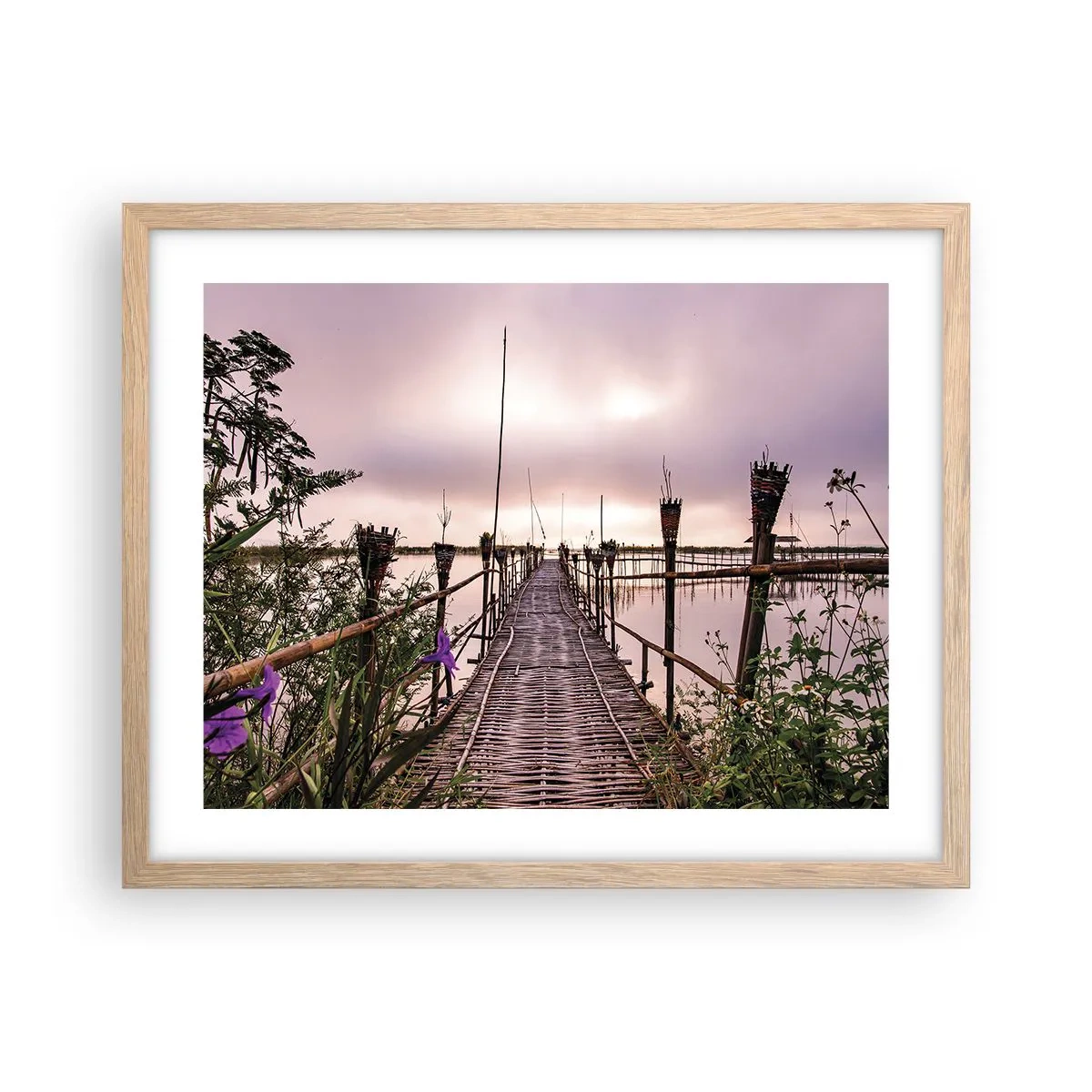 Affisch i ram av ljusek - Asiens lugn och tystnad - 50x40 cm